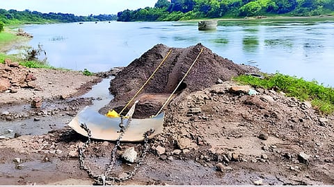 illegal sand mining
