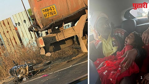 Umri Sindhi Road Tanker Bike Collision