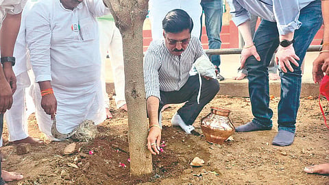 Ajit Pawar ashes immersion