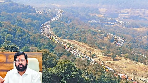 Mumbai Pune Expressway traffic jam