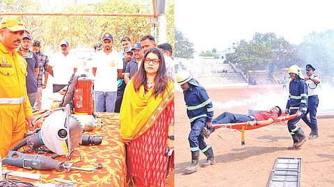 Earthquake mock drill in Latur