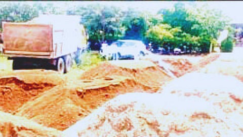 Illegal sand mining