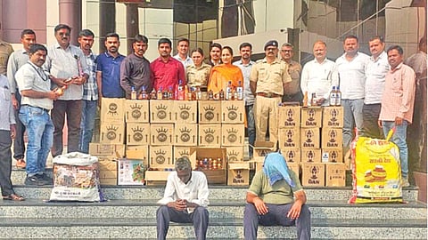 illegal liquor raid