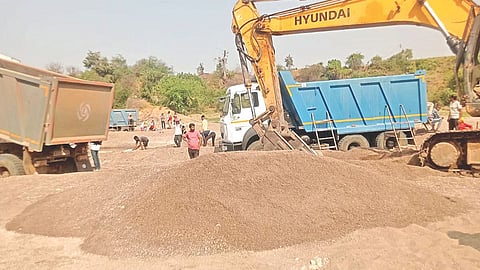 Illegal sand mining