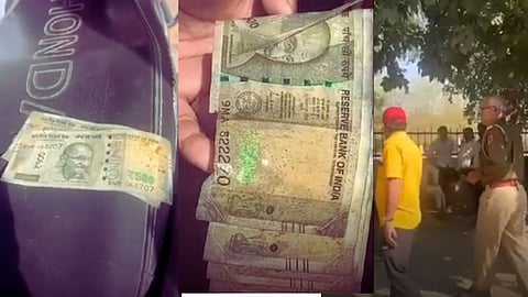 people found 500 notes in sewerage chamber
