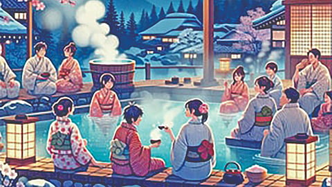Night bathing culture |