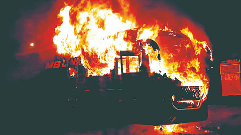 Sangli bus fire