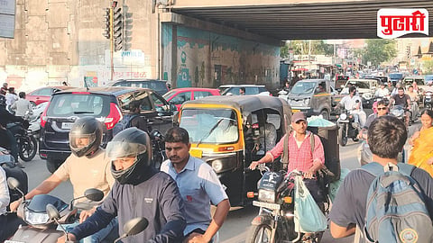 Pimpri Kivale Traffic Jam