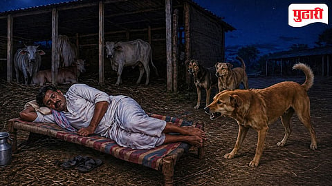 गोठणपुरात पिसाळलेल्या कुत्र्याचा धुमाकूळ; एका नागरिकासह पशुधनावर जीवघेणा हल्ला