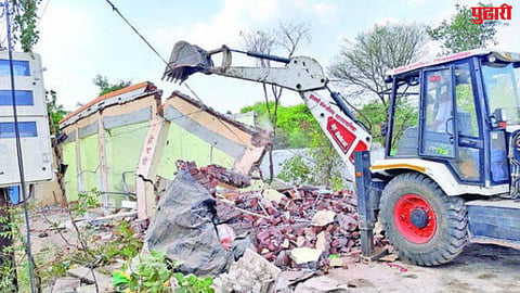 Sambhajinagar river encroachment demolition