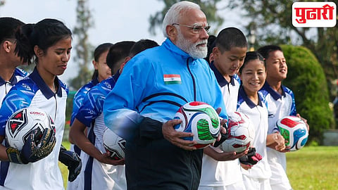 PM Modi Football Sikkim