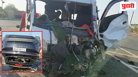 Washim accident | मेडशी बायपासवर भीषण अपघात; 10 महिला मजूर जखमी...