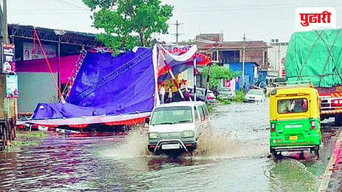 पावसाने दैना, पाण्याचा निचरा होईना