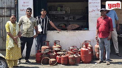 Yavatmal Crime | यवतमाळमध्ये अवैध गॅस रिफिलिंग अड्ड्यावर छापा; २० सिलिंडर जप्त