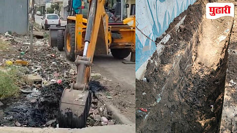 मुखेड शहरात मान्सूनपूर्व नालेसफाईला वेग; सत्ताधारी भाजप व शिवसेना शिंदे गटाचे नगरसेवक एकत्र