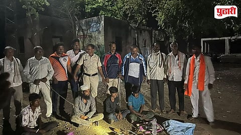 Neknur villagers catch poachers