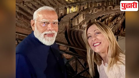 PM Modi Italy Visit Georgia Meloni selfie Rome