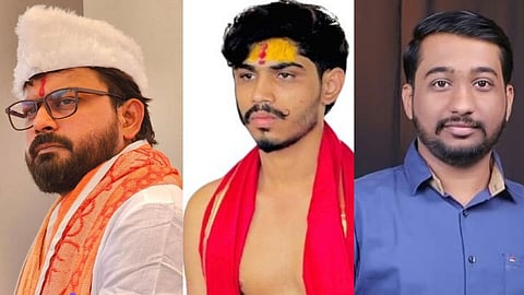 गुन्हा दाखल झालेले आरोपी महेश बाबर, संकेत निकम, सूरज उपाध्ये