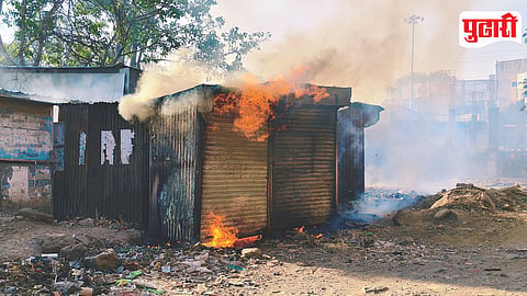 Pathardi Bus Stand Fire