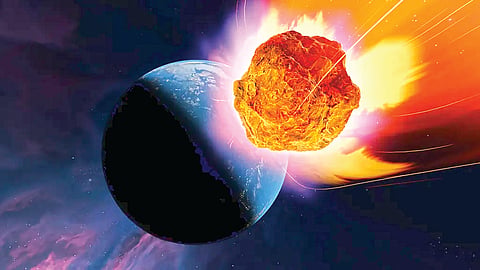 Asteroid Hits Earth |