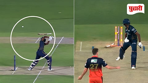 Sai Sudharsan Hit Wicket Video Viral