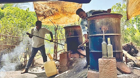 Illicit Liquor Raid