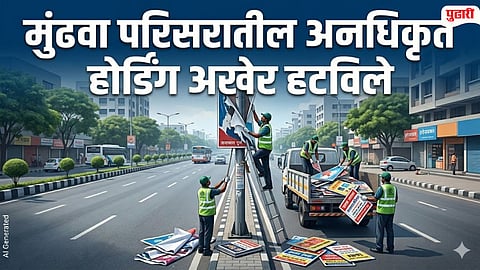 Mundhwa Illegal Hoardings Action