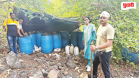 Raigad Illegal Liquor Action