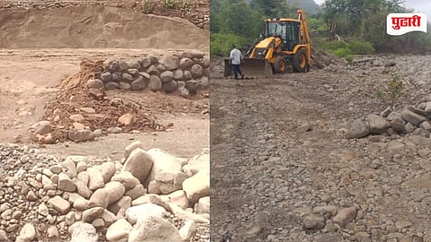 Poladpur Illegal Sand Mining
