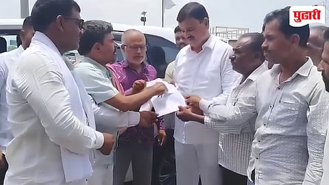 Beed news | शेतकरी कर्जमाफीसाठी शेतकरी नेत्यांचा कृषीमंत्र्यांना घेराव
