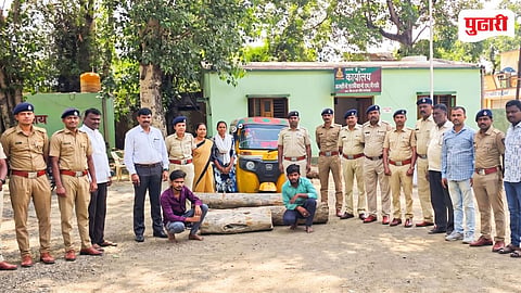 Nanded Crime | पाटोदा परिसरात अवैध सागवान वाहतूक उघड; ६० हजारांचा मुद्देमाल जप्त