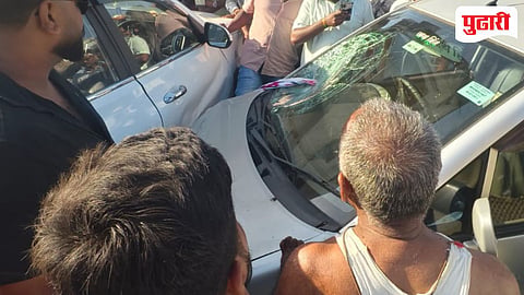 Kolhapur accident | पुलाची शिरोलीत अल्पवयीन मुलाचा स्टंट अंगलट; भरधाव कारच्या धडकेत दोन महिला गंभीर जखमी