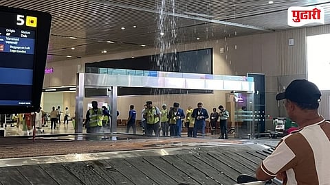 Navi Mumbai Airport Terminal Leakage Video