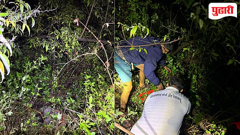 Raigad news | लघुशंकेसाठी गेलेली व्यक्ती अचानक तोल जाऊन सुमारे २०० फूट खोल दरीमध्ये कोसळला