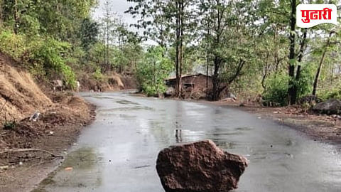 Raigad rainfall | उकाड्याने हैराण झालेल्या रायगडकरांना दिलासा; ढगांच्या गडगडाटासह पावसाची दमदार सुरुवात.