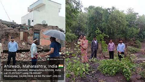 Jalgaon Heavy Rain : रावेरला ढगफुटीसदृश पावसाचा तडाखा; अहिरवाडीत शाळेची भिंत कोसळली, तर अभोड्यात विद्यार्थी अडकले!