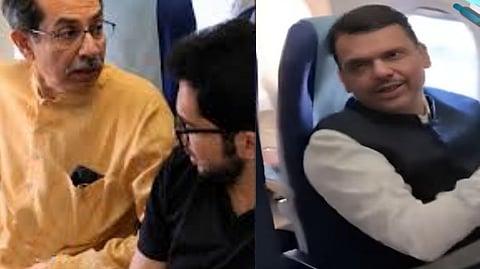 Fadnavis, Uddhav Share Same Flight |