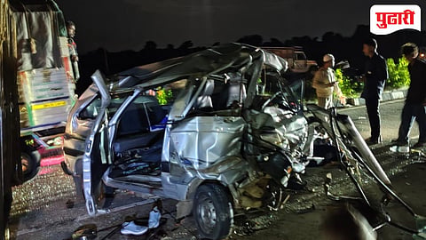 Belgav accident news | देव दर्शनाला जाणाऱ्या भाविकांवर काळाचा घाला: अपघातात पाच जण जागीच ठार