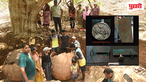 Gharapuri Island excavation | घारापुरी बेटाचा १५०० वर्षापूवीचा इतिहास ताजा; उत्खननात सापडले तिसर्या शतकातील समृद्ध बंदर