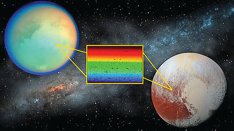 mysterious molecule Pluto Titan