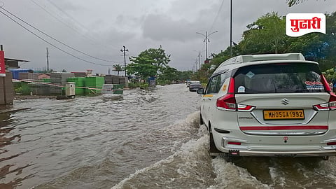 Thane rain update : काटई अंबरनाथ महामार्गावरील नेवाळी पाच दिवस जलमय