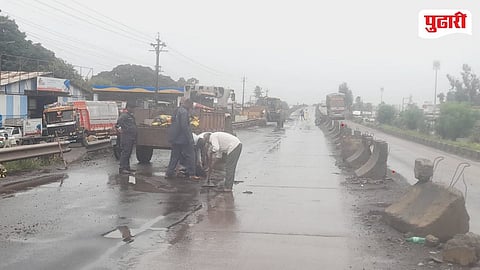 Kolhapur Pulachi Shiroli Pothole Repair