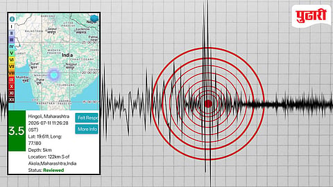 Hingoli earthquake : हिंगोलीत पुन्हा भूकंपाचे सौम्य धक्के; कोणतीही जीवित वा वित्तहानी नाही