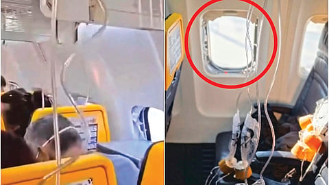 Plane Window Glass Broke |