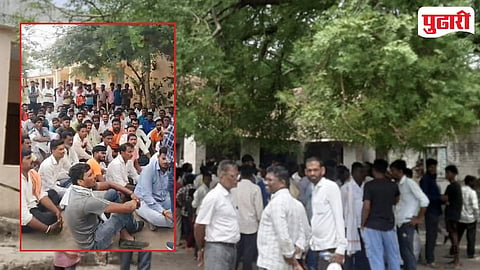 Himayatnagar Taluka School Gate Protest