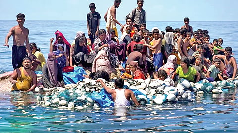 Two Boats Capsized |