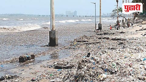 Juhu beach garbage