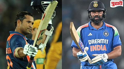 Rohit Sharma breaks Sachin Tendulkar's record