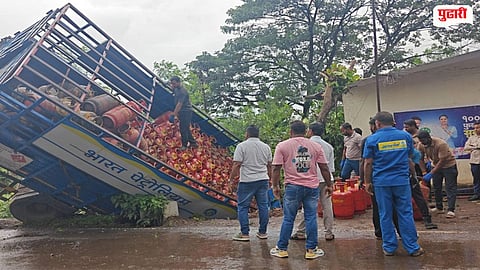 LPG Cylinder Truck Accident
