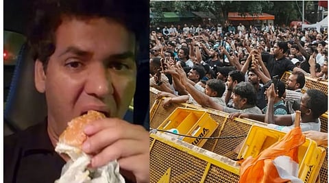 cjp removes vijeta dahiya spokesperson eating burger and skips protest